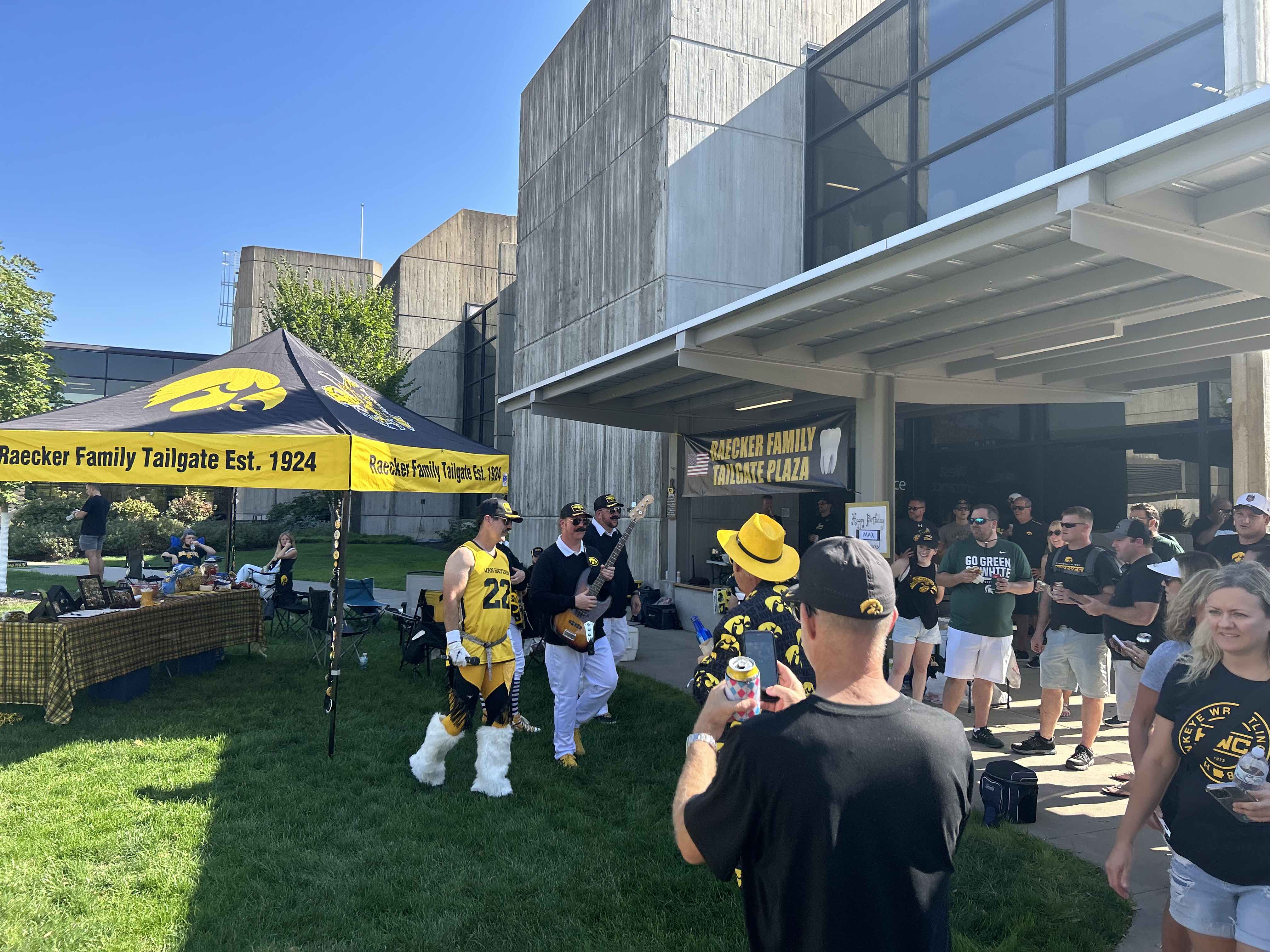 Van Hayden Band at the Raecker family tailgate before the Iowa vs. Michigan State game