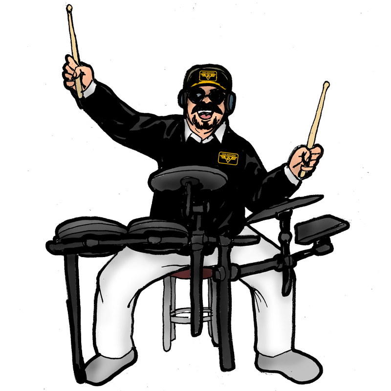 Cartoon of Alex Van Hayden