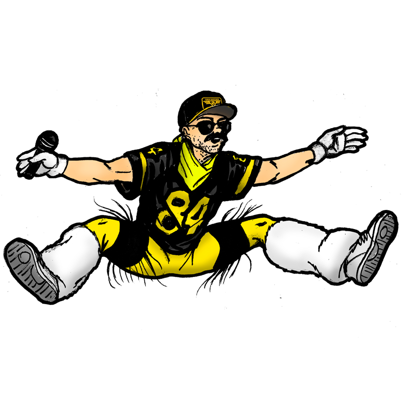 Cartoon of Hayden Lee Roth