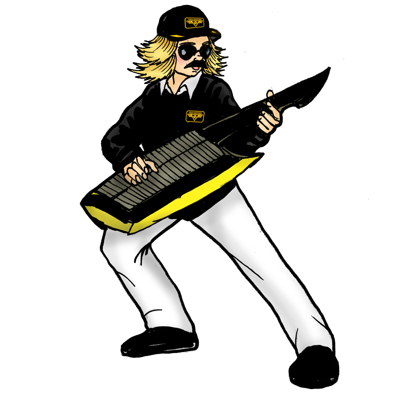 Cartoon of Wolfie Van Hayden